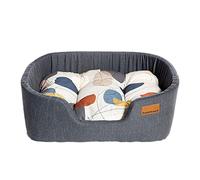 Danish Design Colour Block Hypoallergenic Steel Grey Sustainable Lux Slumber Dog/Puppy Bed 35 Inch