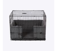 Danish Design Dog Crate Bumper - Sherpa Fleece, Ecoflex Recycled Filling - Grey - Medium