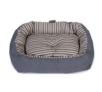 Danish Design Denim Design Rustic Stripes Snuggle Pet Bed - 80x65x26cm