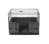 Danish Design Dog Crate Bumper - Sherpa Fleece, Ecoflex Recycled Filling - Grey - XL