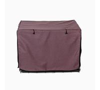 Danish Design Dog Crate Cover - Blackout Lined, Roll-Down Doors - Mauve - XL