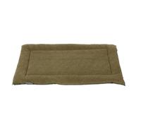 Danish Design Dog Crate Mattress - Sherpa Fleece, Ecoflex Recycled Filling - Olive - XXL