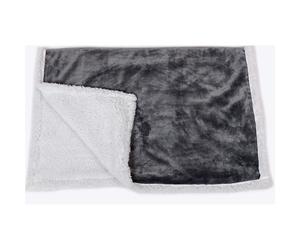 Danish Design Essential Fur Pet Blanket Charcoal - 100x75cm