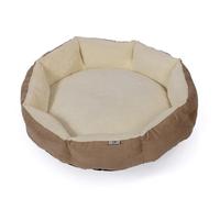 Danish Essentials Quilted Dog Bed - Beige - Large