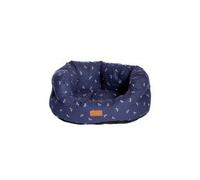 Danish Design FatFace Spotty Bees Navy Extra Deep Filled Stain Resistant Sustainable Deluxe Slumber Dog/Puppy Bed 24 Inch 61 cm