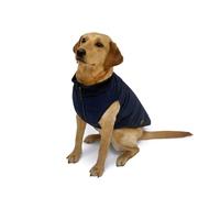 Danish Design FatFace Harley Puffer Dog Coat 50cm - Warm Water Resistant Dog Jacket with Faux Fur Lining and Zip Fastening