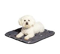 Danish Design FatFace Marching Dogs Grey Sherpa Lining Machine Washable Sustainable Dog/Puppy Blanket Small