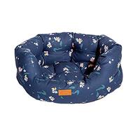 Danish Design FatFace Navy Brush Floral Sustainable Hand Wash Sustainable Deluxe Slumber Dog/Puppy Bed 18 Inch