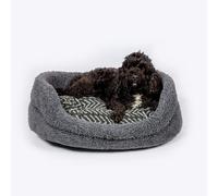 Danish Design Fleece Arrows Slumber Dog Bed Charcoal - 35"