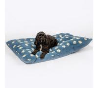 Danish Design Harbour Paw - Sherpa Fleece Deep Duvet Grey Dog Bed for Adult/Senior/Puppy Beds - Dog Duvet Medium