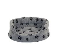 Danish Design Fleece Paw Grey Slumber Bed 89cm (35")