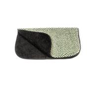 Danish Design Green Herringbone Fleece Blanket for Dogs - Medium