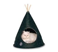Danish Design Grey Soft Felt Natural One Size Small Dog/Cat Bed Teepee 55x55x64cm