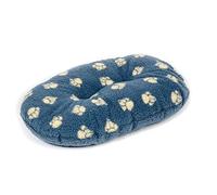 Danish Design Harbour Paw - Sherpa Fleece Quilted Mattress Grey Dog Bed for Adult/Senior/Puppy Beds - 33in