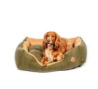 Danish Design Hunter Tweed Faux Suede Hard Wearing Fully Washable Dog/Puppy Snuggle Bed 34 Inch