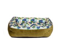 Danish Design Laura Ashley Thistle Patchwork with Thermal Filling Dog/Puppy Bed Lounger Medium 30 in