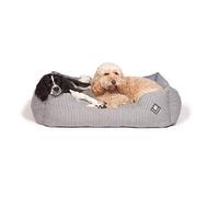 Danish Design Nautical Maritime Blue/Cream Stripe Denim Look Dog/Puppy Snuggle Bed 18 Inch