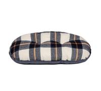 Danish Design Navy Bowmore Brushed Check Design Dog/Puppy Quilted Mattress Large 33in