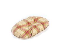 Danish Design Newton Moss Orange Brown Check Machine Washable Dog/Puppy Quilted Mattress 40 Inch