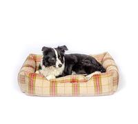 Danish Design Newton Moss Orange Brown Check Machine Washable Dog/Puppy Snuggle Bed 23 Inch