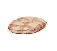 Danish Design Newton Moss Orange Brown Check Machine Washable Dog/Puppy Quilted Mattress 27 Inch