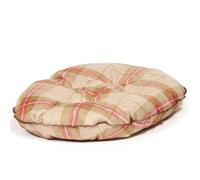 Danish Design Newton Moss Orange Brown Check Machine Washable Dog/Puppy Quilted Mattress 24 Inch