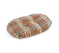 Danish Design Newton Truffle Brown Check Machine Washable Dog/Puppy Quilted Mattress 27 Inch