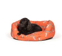 Danish Design Orange Woodland Hare Machine Washable Deep Filled Dog/Puppy Slumber Bed 24 Inch