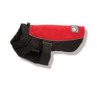 Danish Design Red Sports Machine Washable Adjustable Fastening Light Reflective Luxe Dog/Puppy Coat 22 Inch 55 cm