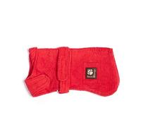 Danish Design Red Ultra Absorbent Adjustable Drying Toweling Robe 12 Inch/30 cm
