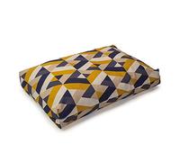 Danish Design Retreat Eco-Wellness Geo Tile Navy Yellow Dog/Puppy Duvet Medium Cover 71 x 98 cm