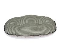Danish Design Sage Rustic Stripes Quilted Pet Mattress - 81x54x17cm