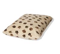 Danish Design Sherpa Fleece Beige/Brown Pawprint Dog/Puppy Duvet Large