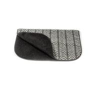 White Hinge Limited Danish Design Sherpa Fleece Charcoal Arrows Dog Blanket Medium