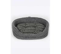 Danish Design Fleece Arrows Slumber Dog Bed Charcoal - 35"