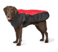 Danish Design Red Sports Machine Washable Adjustable Fastening Light Reflective Luxe Dog/Puppy Coat 18 Inch 45 cm