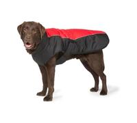 Danish Design Red Sports Machine Washable Adjustable Fastening Light Reflective Luxe Dog/Puppy Coat 26 Inch 65 cm