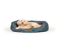 Danish Design Teal Woodland Stag Machine Washable Deep Filled Dog/Puppy Slumber Bed 30 Inch