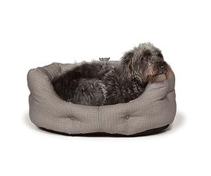 Danish Design Vintage Dogstooth Deluxe Slumber Bed 35" 89cm, grey