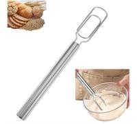 Danish Dough Whisk, Danish DoughWhisk for Sourdough Starter, Stainless Steel Sourdough Starter Spatula & Dough Mixer, Bread Whisk for Cooking, Whisking, Sourdoughs, Pizza, Mixing Whisking Tool