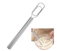 Danish Dough Whisk for Sourdough Starter, 12" Stainless Steel Sourdough Starter Spatula & Dough Mixer, Bread Whisk for Cooking, Whisking, Easy to Clean Kitchen Baking Tool (1pcs)