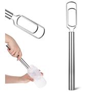 Danish Dough Whisk for Sourdough Starter, Stainless Steel Hand Dough Mixer, 12 Inch Sourdough Starter Stirring Hook, Dutch Bread Whisk for Cooking, Whisking, Pizza, Bread, Cake (Dishwasher Safe)