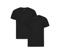 DANISH ENDURANCE 100% Merino Wool T-Shirt for Men, Relaxed Loose Fit, Odour-Resistant, 1 or 2 Pack, Black 2-Pack, S