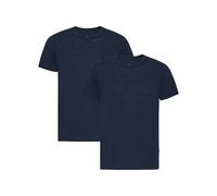 DANISH ENDURANCE 100% Merino Wool T-Shirt for Men, Relaxed Loose Fit, Odour-Resistant, 1 or 2 Pack, Dark Navy 2-Pack, XL