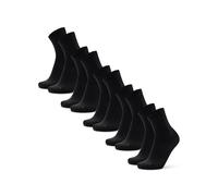 DANISH ENDURANCE 5 Pack Quarter Length Athletic Socks, Light Weight, Breathable, Men & Women, Black, 43-47