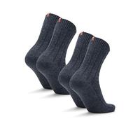 DANISH ENDURANCE Alpaca Wool Socks, Cosy for Winter, Thermal Alpaca Bed Socks, for Men & Women, Unisex, 2-Pack Dark Navy Melange 3-5