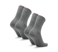 DANISH ENDURANCE Alpaca Wool Socks, Cosy for Winter, Thermal Alpaca Bed Socks, for Men & Women, Unisex, 2-Pack Dark Grey Melange 6-8