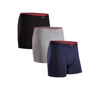 DANISH ENDURANCE Bamboo Boxer Shorts for Men, Breathable Underwear, Soft Antibacterial Pants, Optional Open Fly, 3 Pack