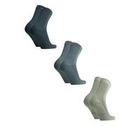 DANISH ENDURANCE Bamboo Socks, Breathable Anti Sweat Socks, Antibacterial, for Men & Women, Unisex, 3 Pack, Grey 3-Pack, 13-15