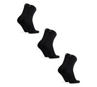 DANISH ENDURANCE Bamboo Socks, Breathable Anti Sweat Socks, for Men & Women, Unisex, 6 Pack, Black 3-pack, 9-12